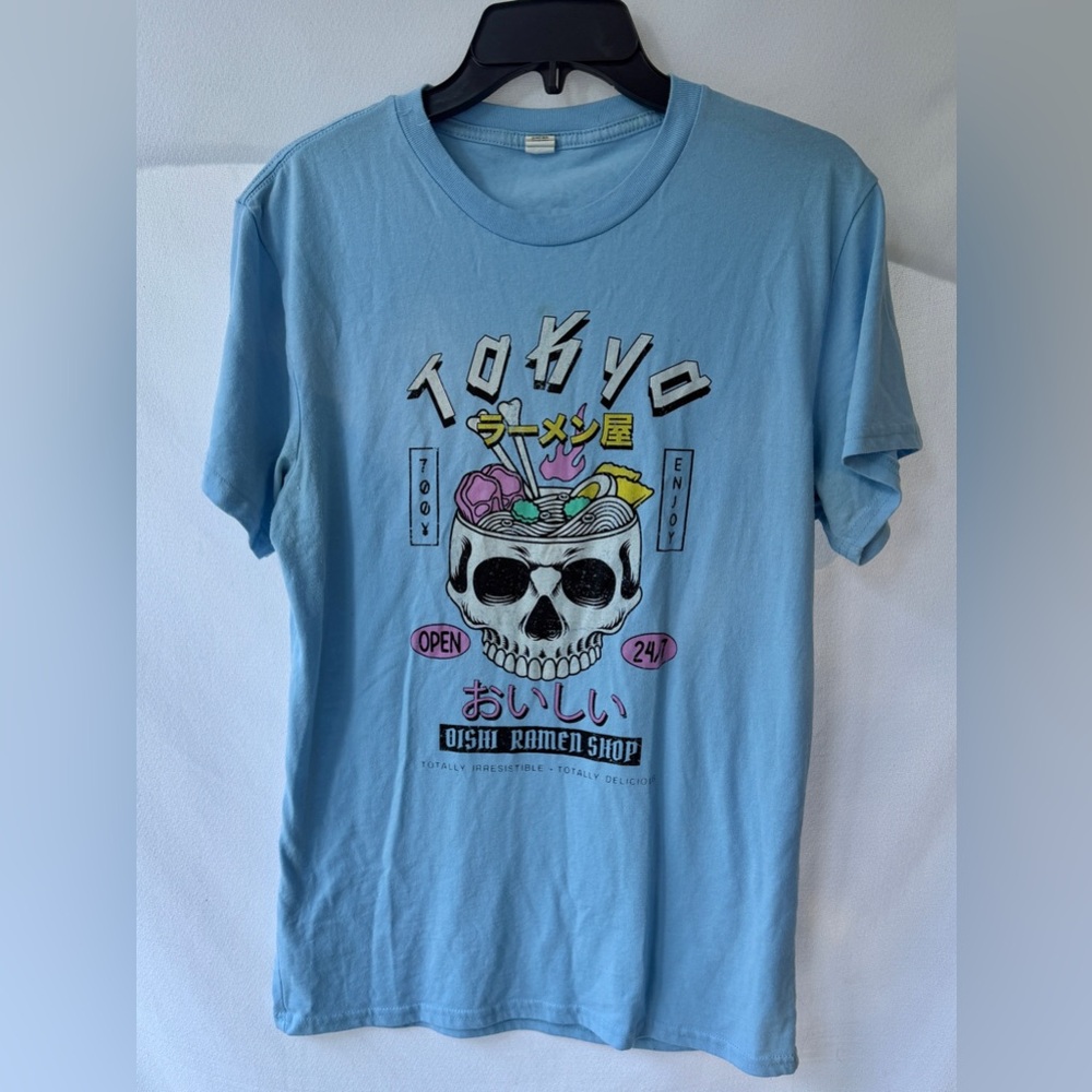Tokyo Oishi Ramen Shop Tshirt Men’s Medium, Women’s Large